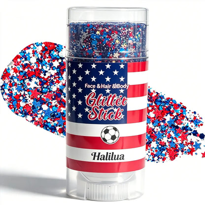 Sparkle this 4th of July with our Red, White & Blue Glitter Stick!