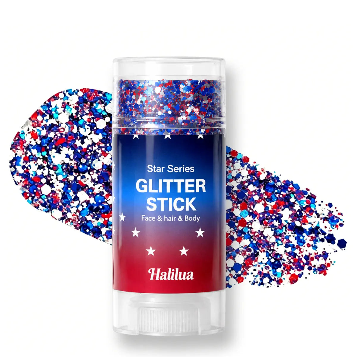 Sparkle this 4th of July with our Red, White & Blue Glitter Stick!