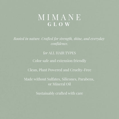 Mimane Glow – Rosemary & Jojoba Hair Growth Oil for Thicker, Stronger Hair, Lightweight Daily Formula, 60ml