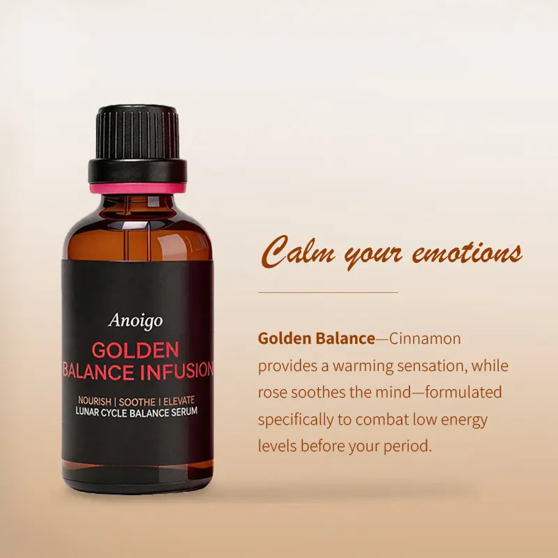 Anoigo Period Cramp & Bloating Relief Essential Oil Set – Cinnamon + Ginger Oils for Cycle Support & Comfort, 2X50Ml