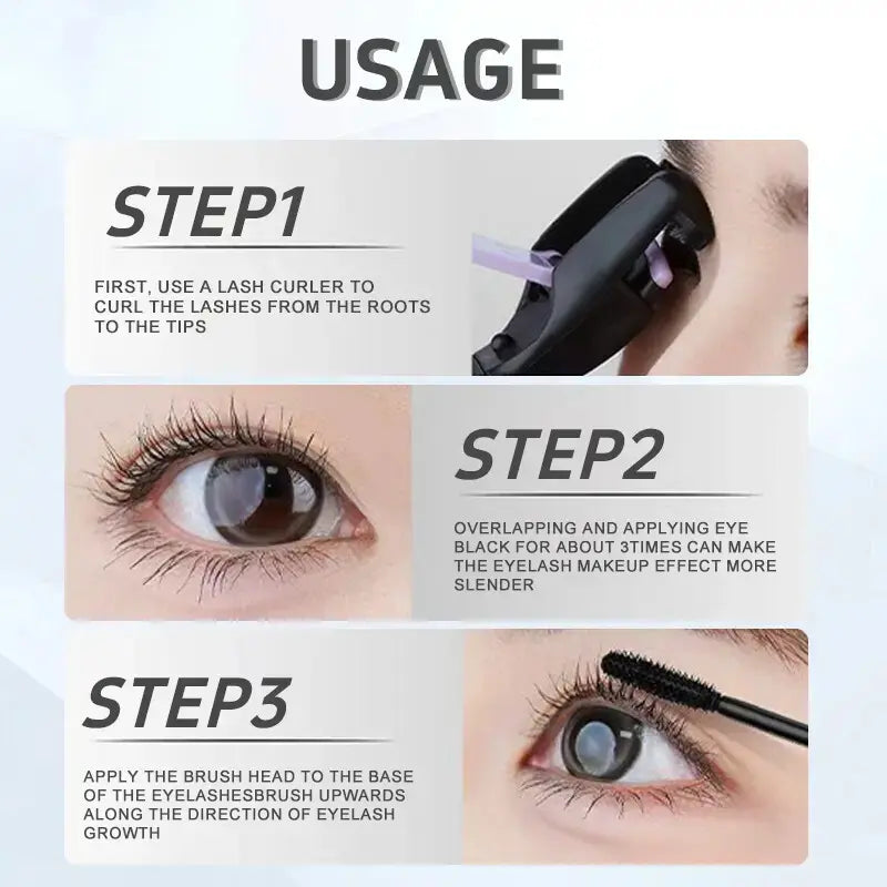 【GECOMO Authorized 】Metal Wand Tubing Mascara Long-Wearing Tubing Formula for Stunning Length & with Built-In Brush, Curled & Natural-Looking Lashes Ideal for Polished, Longlasting Special Occasion Makeup,Drugstore,Perfect Gift for Mom,Pumping Mascara