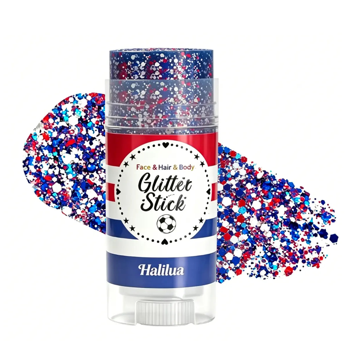 Sparkle this 4th of July with our Red, White & Blue Glitter Stick!