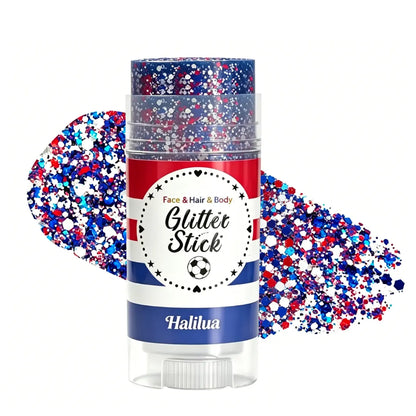 Sparkle this 4th of July with our Red, White & Blue Glitter Stick!