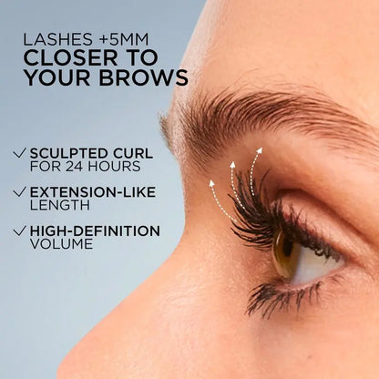 【GECOMO Authorized 】Metal Wand Tubing Mascara Long-Wearing Tubing Formula for Stunning Length & with Built-In Brush, Curled & Natural-Looking Lashes Ideal for Polished, Longlasting Special Occasion Makeup,Drugstore,Perfect Gift for Mom,Pumping Mascara